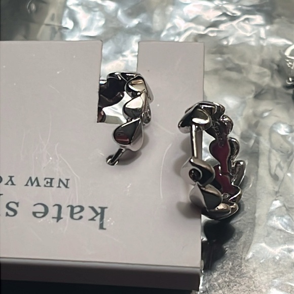 Kate Spade Heart Huggie Earrings - Picture 8 of 8